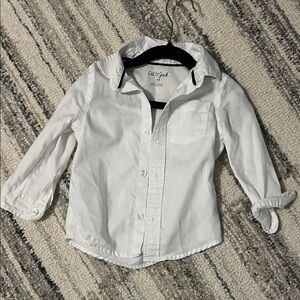 Cat & Jack Classic White Button Down Shirt